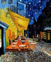 Холст с красками Картины по номерам. Ван Гог. Ночная терраса кафе