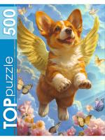 Купить ТOPpuzzle. ПАЗЛЫ 500 элементов. Корги-ангел (арт. Ф500-0678) в БУКВАЕШКА