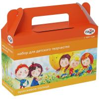 Набор для детского творчества Оранжевое солнце, 3 предмета, в подарочной коробке