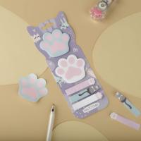 Флажки-закладки и самоклеящиеся блоки в наборе MESHU "Paws", 20л., европодвес