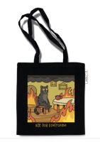 Сумка-шоппер Все под контролем. Текстиль с принтом. Размеры: 335х370 мм, ручки о