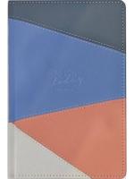 КанцЕжедневник  А5, 136л., ABSTRACT IMPRESSIONS (136-5044) комбинированный кожзам, розовый-г