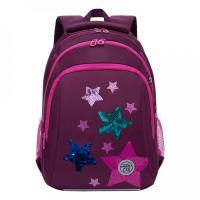 Рюкзак школьный фиолетовый, 27х41х20