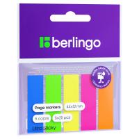 КанцРЦ Флажки-закладки Berlingo "Ultra Sticky", 44*12мм, 25л*5 неоновых цветов, европодвес LSz_4112
