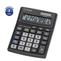Калькулятор настольный Citizen Business Line CMB, 12 разр., двойное питание, 100*136*32мм, черный