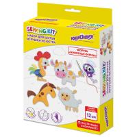 Самсон Набор для шитья игрушки из фетра "Животные фермы", 4 игрушки, ЮНЛАНДИЯ, 664736
