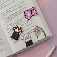 КанцРЦ Закладки магнитные для книг, 4шт., MESHU "Paws", соф-тач, голографическая фольга