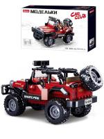 Купить РыжКот Конструктор пластиковый Sluban Автомобиль.Джип (253 дет,1 фигура,в коробке) в БУКВАЕШКА