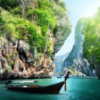 Холст с красками 40х40 см по номерам (30 цв.) Остров Пхукет (арт. Х-5633)