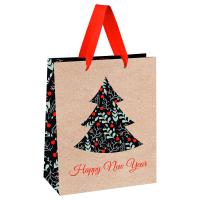 КанцРЦ Пакет подарочный 26*32*12см MESHU "Tree", крафт