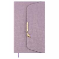 Ежедневник недатированный А5, Страус фиолетовый, 160 л., арт. 70670