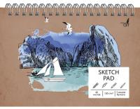 Скетчпад А5, 140х200мм, 40л. Евроспираль. Залив