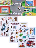 Купить Игра с магнитами "Город" (445х200х2 мм, 3 листа) в БУКВАЕШКА