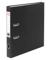 Папка-регистратор BRAUBERG с покрытием из ПВХ, 50 мм, черная (удвоенный срок службы), 220886