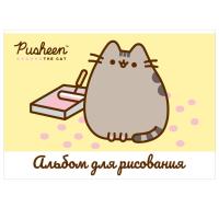 Альбом для рисования 40л клей А4 Pusheen PS12-EAC