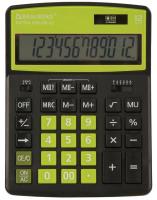 Калькулятор настольный "Brauberg Extra Color-12-BKLG", 206x155 мм, 12 разрядов, двойное питание, цвет чено-салатовый