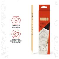 Набор карандашей ч/г Красин "Конструктор" 12шт., 2Т (2H), Т(H)-2, ТМ (HB)-4, М (B)-3, 2М (2B