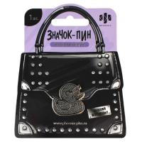 Значок-пин Серебряный утенок ( 1 шт. в наборе) арт. 71133 / 50