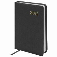 Ежедневник датированный на 2022 год "Select", А6 (100х150 мм), 168 листов, цвет обложки черный