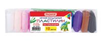 Пластилин супер лёгкий воздушный застывающий 12 цветов, 3 стека, ПИФАГОР, 107039