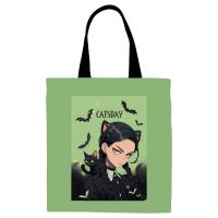 КанцРЦ Сумка-шоппер MESHU "Wicked", 33*40см, канвас,1 отделение на молнии, с карманом