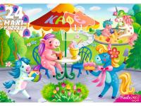 Купить МАКСИ-ПАЗЛЫ 24 элемента. ЕДИНОРОГИ №8 (Арт.П24-7732) в БУКВАЕШКА