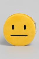 Кошелёк плюшевый "No mood", yellow (11*11 см)