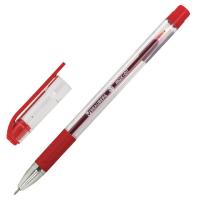 Самсон Ручка шариковая масляная с грипом BRAUBERG "Max-Oil", КРАСНАЯ, игольчатый узел 0,7 мм, линия