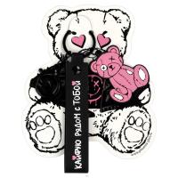 Брелок резиновый Плюшеый мишка ( размер подвеса: 42х130 мм) арт. 71196 / 50