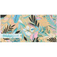 Конверт для денег Праздник без надписи, 84*168мм, фольга, вырубка 2901457