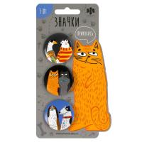 Значки закатные Арт-Братва ( 3 шт. в наборе) арт. 71102 / 50