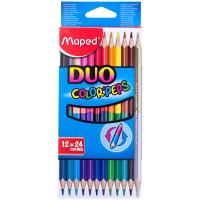 Карандаши цветные Color Peps duo, 24 цвета