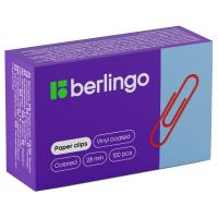 Скрепки 28мм, Berlingo, 100шт., цветные, карт. упак. BK2514