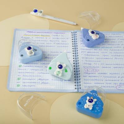 КанцРЦ Корректирующая лента MESHU "Astronaut", 5мм*5м, пвх-бокс, европодвес, ассорти