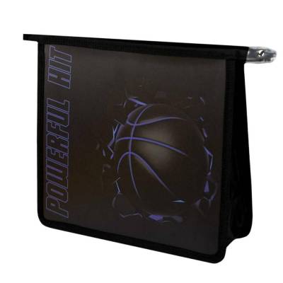 Папка для школьных тетрадей на молнии пластиковая А5 Баскетбольный мяч, арт. 69299