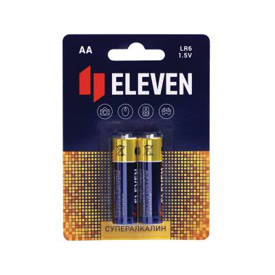 КанцРЦ Батарейка Eleven SUPER AA (LR6) алкалиновая, BC2