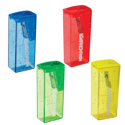 Самсон Точилка ЮНЛАНДИЯ "Космо", с контейнером, пластиковая, корпус ассорти, 228452