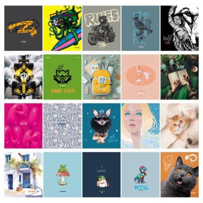 Тетрадь 48л., А5, клетка BG "Super Mix-20"