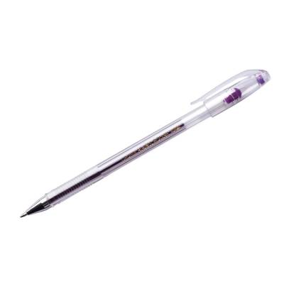 КанцРЦ Ручка гелевая Crown "Hi-Jell Color" фиолетовая, 0,7мм  HJR-500HB