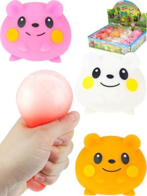 Купить РыжКот Антистресс-мялка "Мишка"  (цвет микс,полим-й матер.,мука)(8,5x10cм) ( Арт. ИК-8496) кратно 1 в БУКВАЕШКА