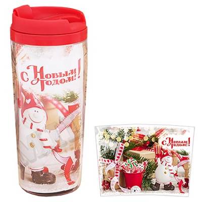 Миленд Термокружка "С НГ. Снеговик" (350 мл) КП-2066