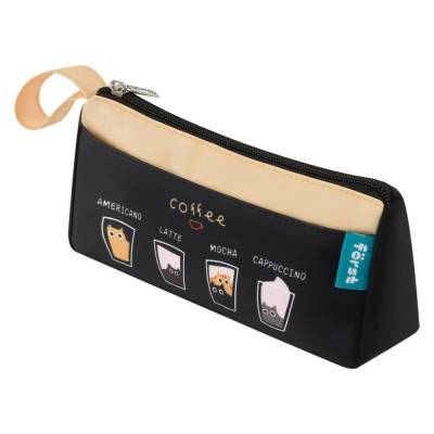 Пенал мягкий Forst "Coffee in the assortment", 1 отделение, 1 карман,200*95*60,полиэстер