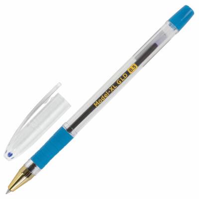 Самсон Ручка шариковая масляная с грипом BRAUBERG "Model-XL GLD", СИНЯЯ, узел 0,5 мм, линия письма