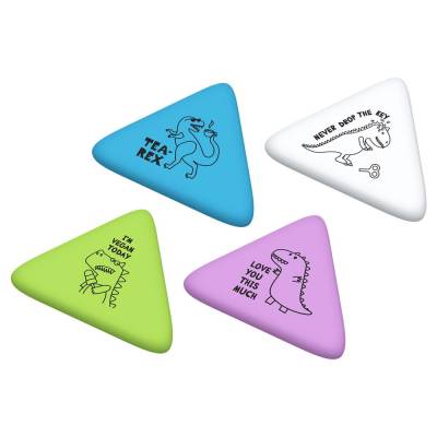 Ластик Berlingo "Dino", треугольный, термопластичная резина, 50*44*7мм BLc_00690