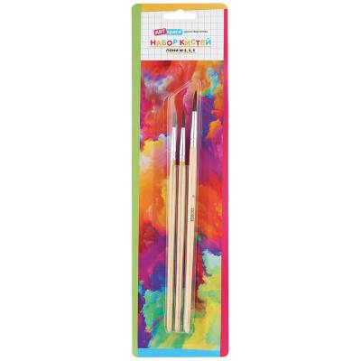 КанцРЦ Набор кистей 3 шт., Пони, круглые, № 2,3,5, европодвес  SB235_2382