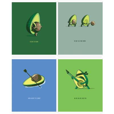 КанцРЦ Тетрадь 48л., А5, клетка MESHU "Avocadreams", матовая ламинация, выборочный УФ-лак