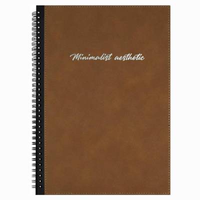 Записная книжка А4, 96 л., Нубук коричневый, арт. 70704