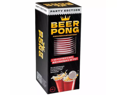 Купить Хобби Настольная игра: Beer Pong. Королевский бирпонг 18+ в БУКВАЕШКА