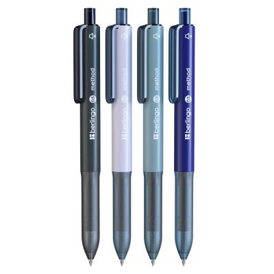 КанцРЦ Ручка-роллер автоматическая Berlingo "Method" синяя, 0,5мм