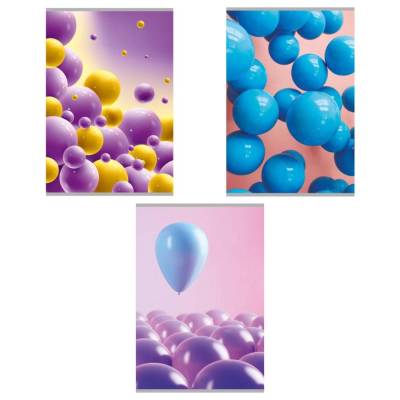 Тетрадь 80л скр А4(-) кл Шарики 11496/3-EAC